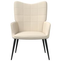 vidaXL Relaxsessel Creme Stoff