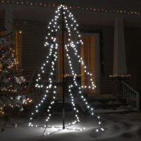 vidaXL Weihnachtsbaum Kegelform 200 LEDs Indoor Outdoor 98x150 cm