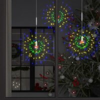 vidaXL Feuerwerk-Lichter Weihnachtsdeko Mehrfarbig 20cm 140LEDs