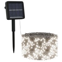 vidaXL Solar-Lichterketten 5 Stk. 5x200 LED Kaltwei&szlig; Innen Au&szlig;en