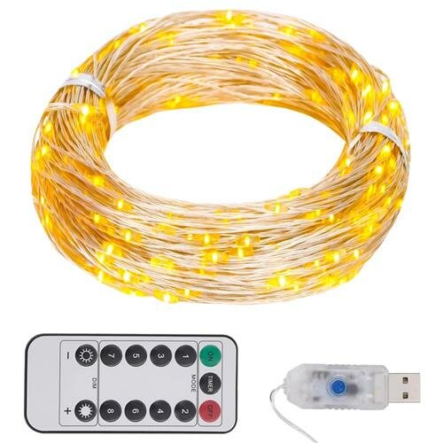 vidaXL LED-Lichterkette mit 150 LEDs Warmwei&szlig; 15 m