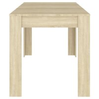 vidaXL Esstisch Sonoma-Eiche 140x74,5x76 cm Holzwerkstoff