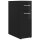 vidaXL Apothekerschrank Hochglanz-Schwarz 20x45,5x60 cm Holzwerkstoff