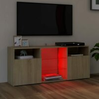 vidaXL TV-Schrank mit LED-Leuchten Sonoma-Eiche 120x30x50 cm