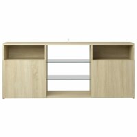 vidaXL TV-Schrank mit LED-Leuchten Sonoma-Eiche 120x30x50 cm