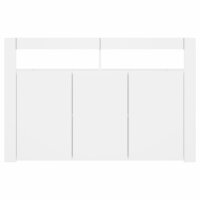 vidaXL Sideboard mit LED-Leuchten Wei&szlig; 115,5x30x75 cm