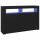 vidaXL Sideboard mit LED-Leuchten Schwarz 115,5x30x75 cm