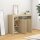 vidaXL Sideboard mit LED-Leuchten Sonoma-Eiche 115,5x30x75 cm