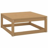 vidaXL 2-tlg. Garten-Lounge-Set Kissen Honigbraun Massivholz Kiefer