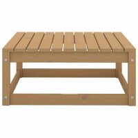 vidaXL 2-tlg. Garten-Lounge-Set Kissen Honigbraun Massivholz Kiefer