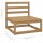 vidaXL 2-tlg. Garten-Lounge-Set Kissen Honigbraun Massivholz Kiefer