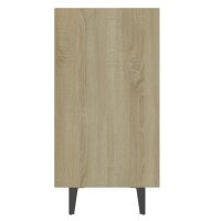 vidaXL Sideboard Weiß und Sonoma-Eiche 103,5x35x70 cm Holzwerkstoff