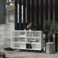 vidaXL Sideboard Hochglanz-Weiß 103,5x35x70 cm Holzwerkstoff