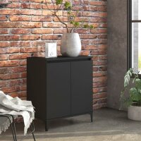 vidaXL Sideboard Schwarz 60x35x70 cm Holzwerkstoff