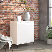 vidaXL Sideboard Hochglanz-Weiß 60x35x70 cm...