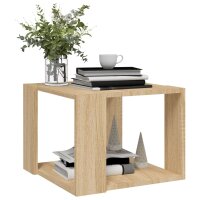 vidaXL Couchtisch Sonoma-Eiche 40x40x30 cm Holzwerkstoff