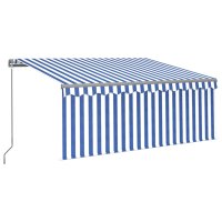vidaXL Gelenkarmmarkise Einziehbar mit Jalousie 3,5x2,5m...
