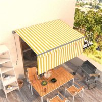 vidaXL Gelenkarmmarkise Einziehbar mit Jalousie 3,5x2,5 m...