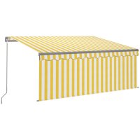 vidaXL Gelenkarmmarkise Einziehbar mit Jalousie 3,5x2,5 m...