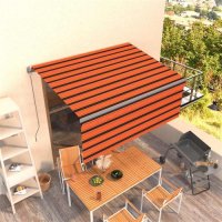 vidaXL Gelenkarmmarkise Einziehbar mit Jalousie 3,5x2,5 m...