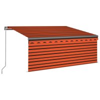 vidaXL Gelenkarmmarkise Einziehbar mit Jalousie 3,5x2,5 m...