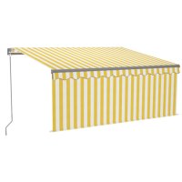 vidaXL Gelenkarmmarkise Einziehbar mit Jalousie LED...