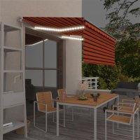 vidaXL Gelenkarmmarkise Einziehbar Jalousie LED 3,5x2,5 m...