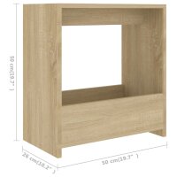 vidaXL Beistelltisch Sonoma-Eiche 50x26x50 cm Holzwerkstoff