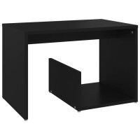 vidaXL Beistelltisch Schwarz 59x36x38 cm Holzwerkstoff