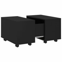 vidaXL Couchtisch Schwarz 60x60x38 cm Holzwerkstoff