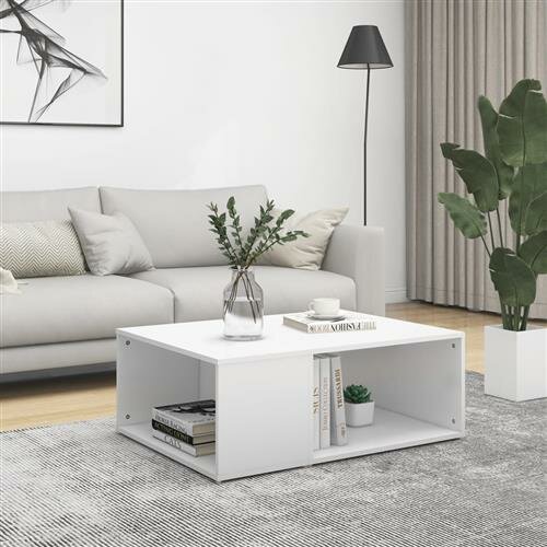 vidaXL Couchtisch Wei&szlig; 90x67x33 cm Holzwerkstoff