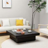 vidaXL Couchtisch Schwarz 90x90x28 cm Holzwerkstoff