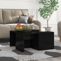 vidaXL Couchtische 4 Stk. Hochglanz-Schwarz 33x33x33 cm...