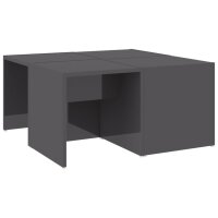 vidaXL Couchtische 4 Stk. Hochglanz-Grau 33x33x33 cm...