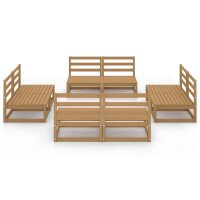 vidaXL 8-tlg. Garten-Lounge-Set Honigbraun Massivholz Kiefer