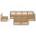 vidaXL 8-tlg. Garten-Lounge-Set Honigbraun Massivholz Kiefer