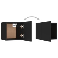 vidaXL 5-tlg. TV-Schrank-Set Schwarz Holzwerkstoff