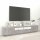 vidaXL TV-Schrank mit LED-Leuchten Betongrau 200x35x40 cm