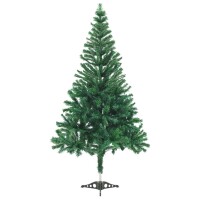 vidaXL Künstlicher Weihnachtsbaum mit LEDs & Kugeln 180 cm 564 Zweige