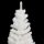 vidaXL K&uuml;nstlicher Weihnachtsbaum mit LEDs &amp; Kugeln Wei&szlig; 65 cm