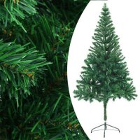 vidaXL K&uuml;nstlicher Weihnachtsbaum mit LEDs &amp; Kugeln 180 cm 564 Zweige