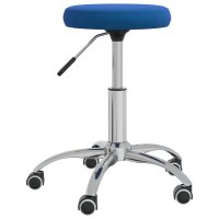 vidaXL Bürostuhl Drehbar Blau Samt