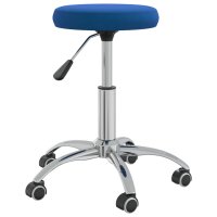 vidaXL Bürostuhl Drehbar Blau Samt
