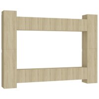 vidaXL 10-tlg. TV-Schrank-Set Sonoma-Eiche Holzwerkstoff