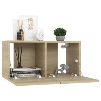 vidaXL 10-tlg. TV-Schrank-Set Sonoma-Eiche Holzwerkstoff