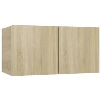 vidaXL 7-tlg. TV-Schrank-Set Sonoma-Eiche Holzwerkstoff