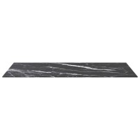 vidaXL Tischplatte Schwarz 100x50 cm 6 mm Hartglas in Marmoroptik