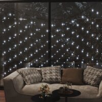 vidaXL LED-Lichternetz Kaltweiß 3x2 m 204 LEDs Indoor Outdoor