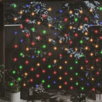 vidaXL Weihnachts-Lichternetz Mehrfarbig 3x3 m 306 LEDs...