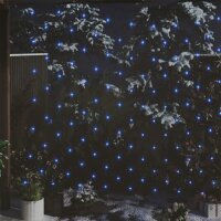 vidaXL Weihnachts-Lichternetz Blau 4x4 m 544 LEDs Indoor...